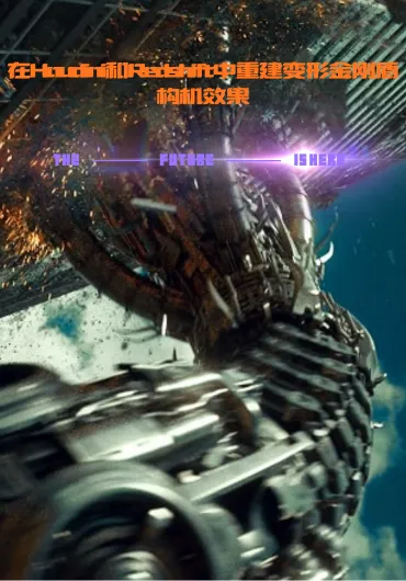 在Houdini和Redshift中重建变形金刚盾构机效果