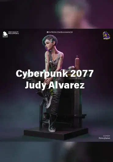 布尔卡曼斯雕塑工坊：赛博朋克2077 Judy Alvarez