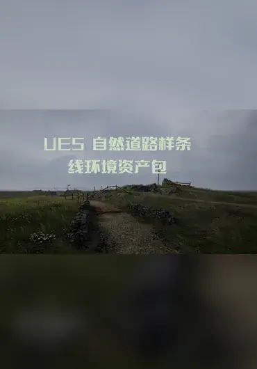 Unreal – UE5 自然道路样条线环境资产包